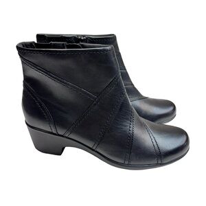 "MALIA MARNY" Clark's Women/Ladies Black Leather Boots Sz 8.5